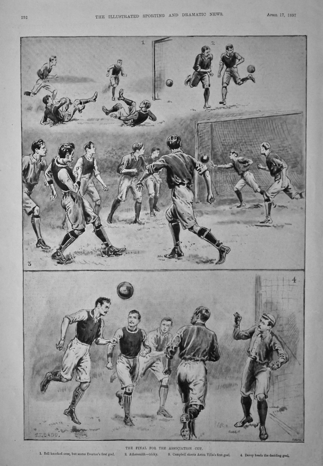 The Final for the Association Cup.  (Everton v. Aston Villa)  1897.