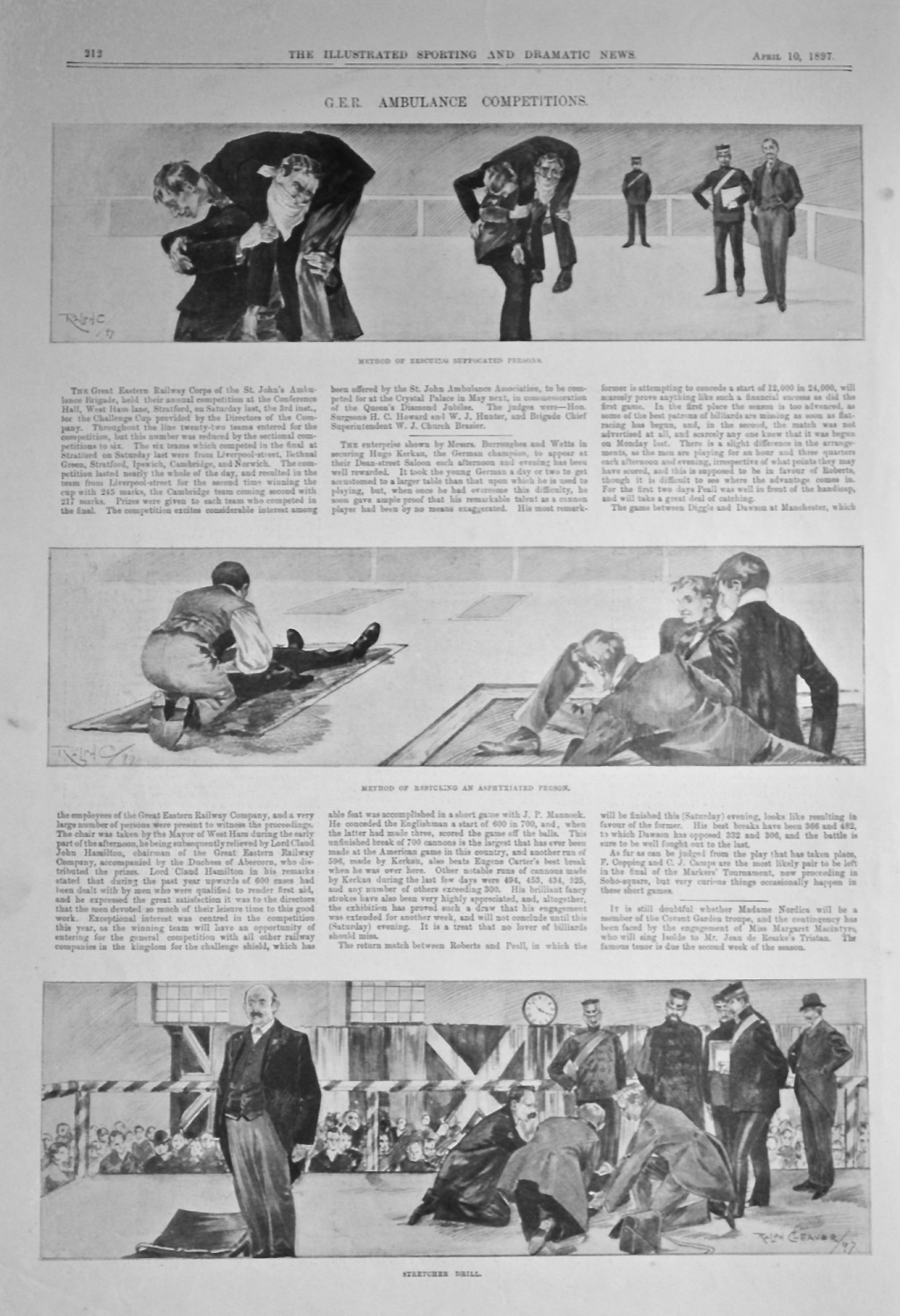 G.E.R. Ambulance Competitions.  1897.