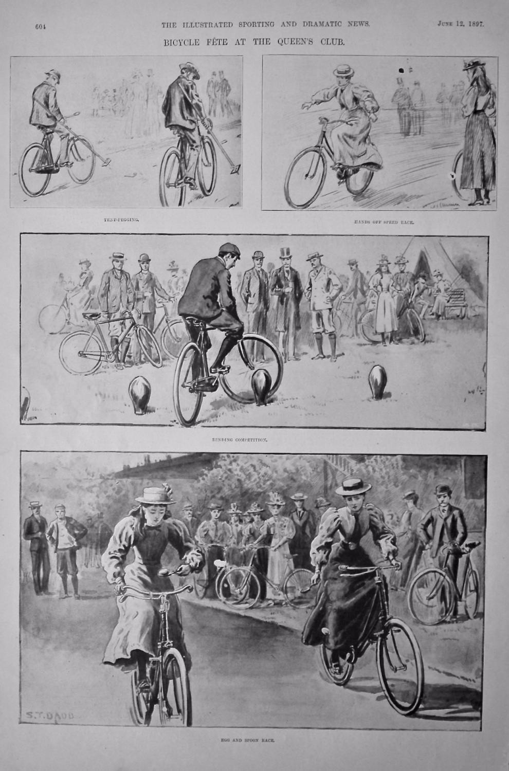 Bicycle Fete at the Queen's Club.  1897.