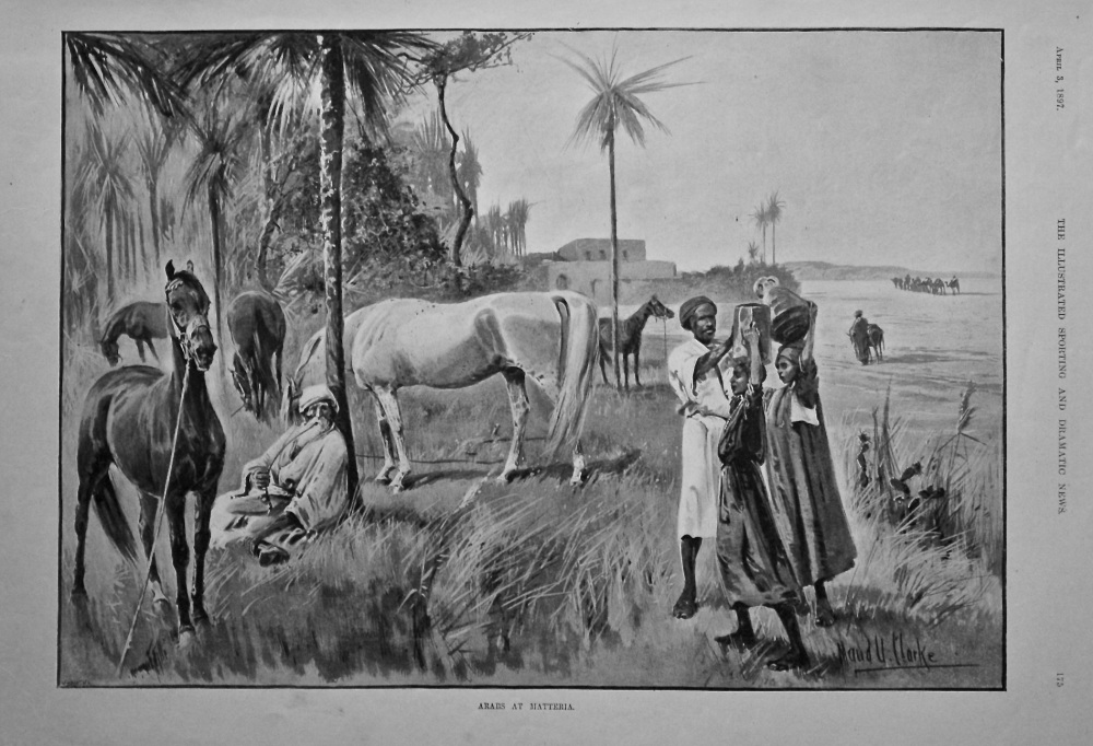 Arabs at Matteria.  1897.