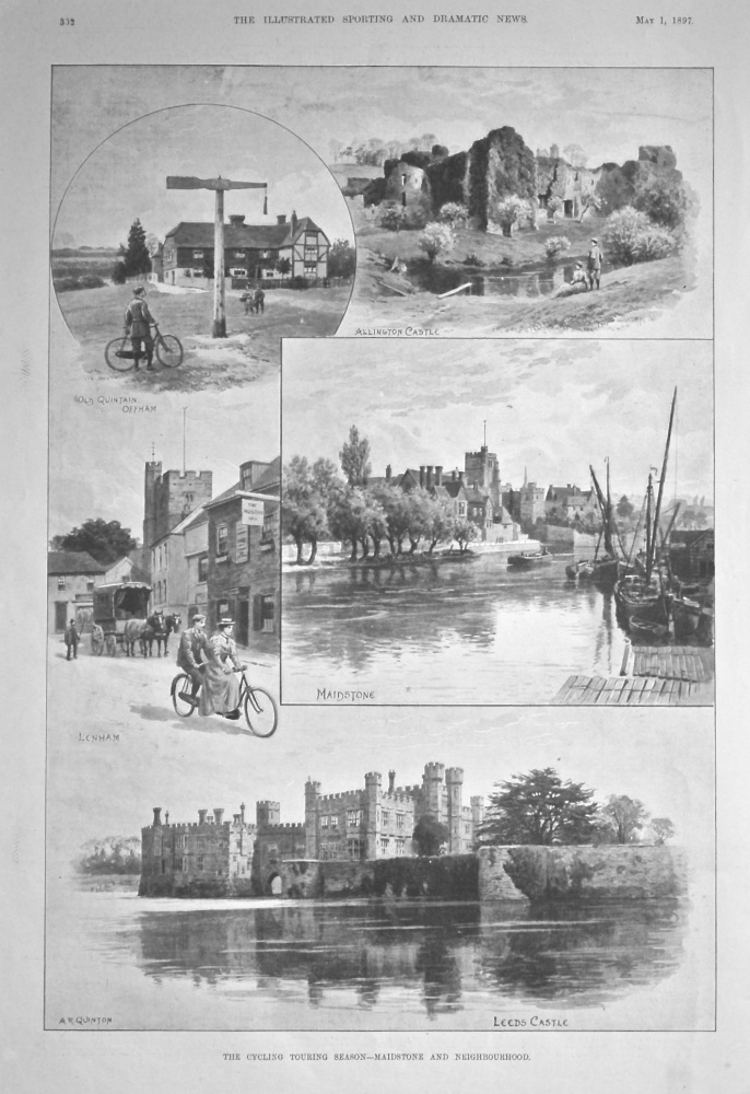 The Cycling Touring Season - Maidstone and Neighbourhood.  1897.