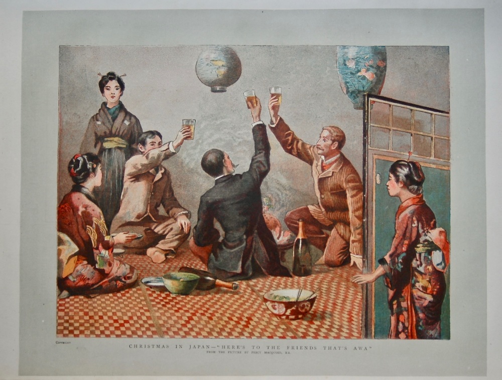 Christmas in Japan - "Here's To The Friends That's Awa".   1886.