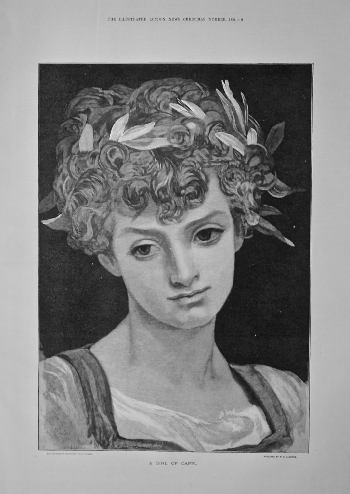 A Girl Of Capri.  1884.
