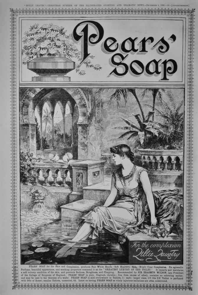 Pears' Soap.  1886.