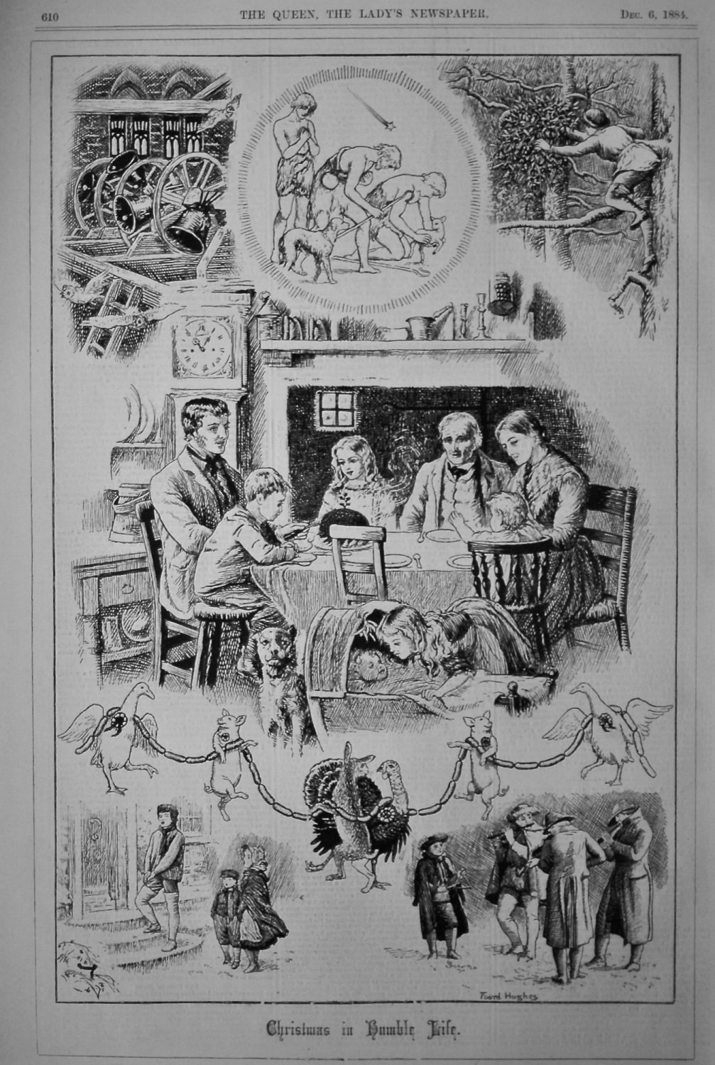 Christmas in Humble life.  1884.