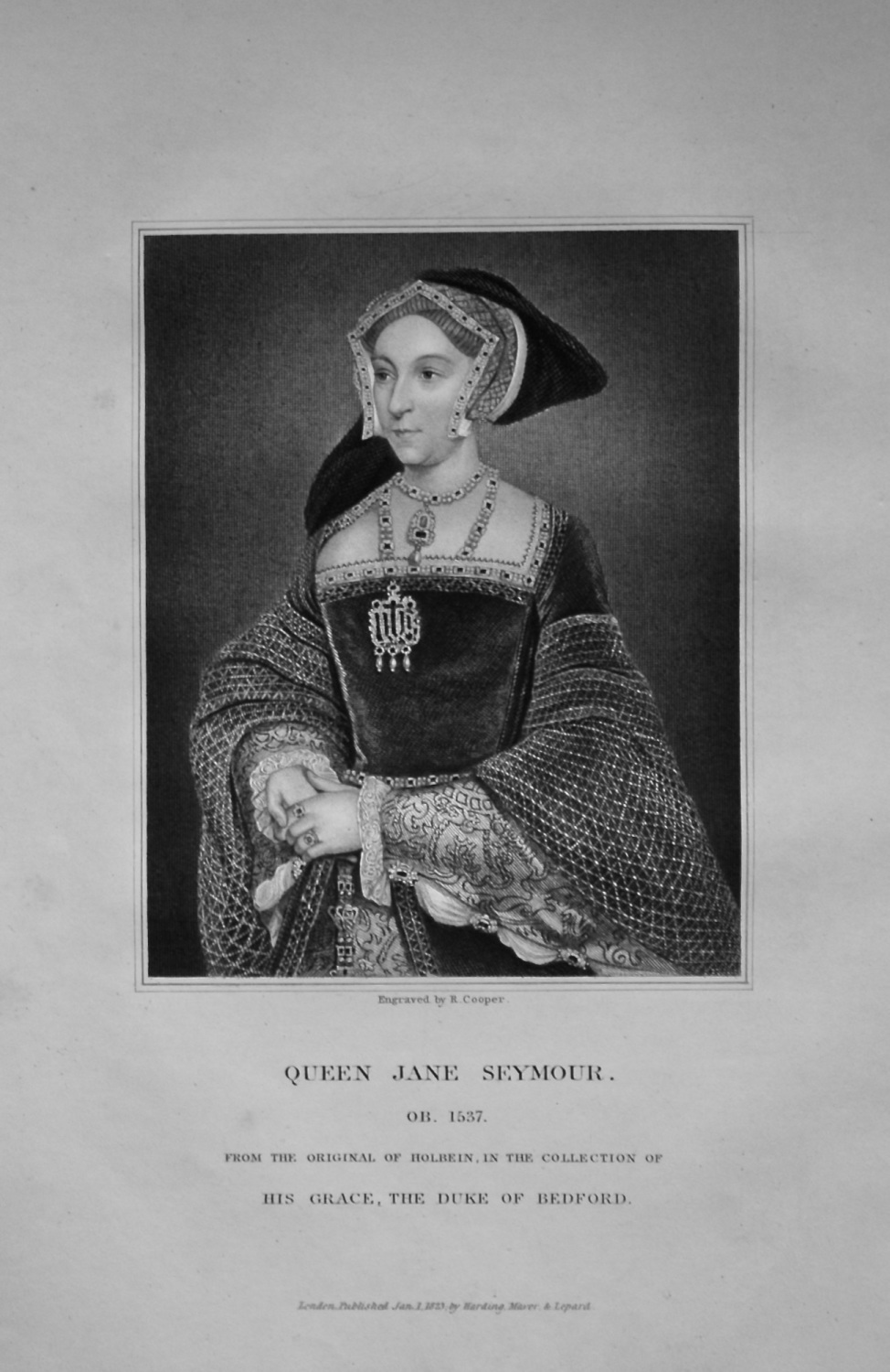 Queen Jane Seymour.  1823.