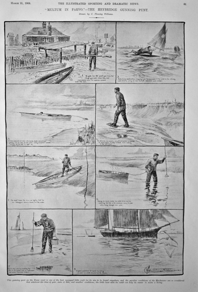 "Multum in Parvo."- The Heybridge Gunning Punt.  1908.