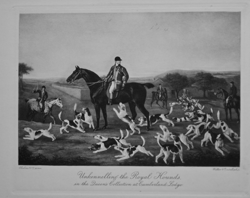 Unkennelling the Royal Hounds, in the Queens Collection at Cumberland Lodge