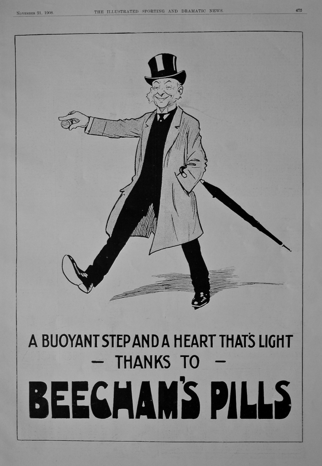 Beecham's Pills.  1908.