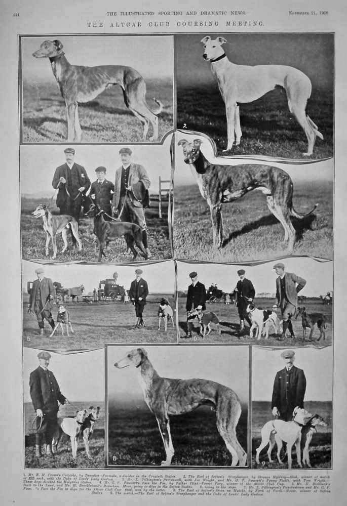 The Altcar Club Coursing Meeting.  1908.