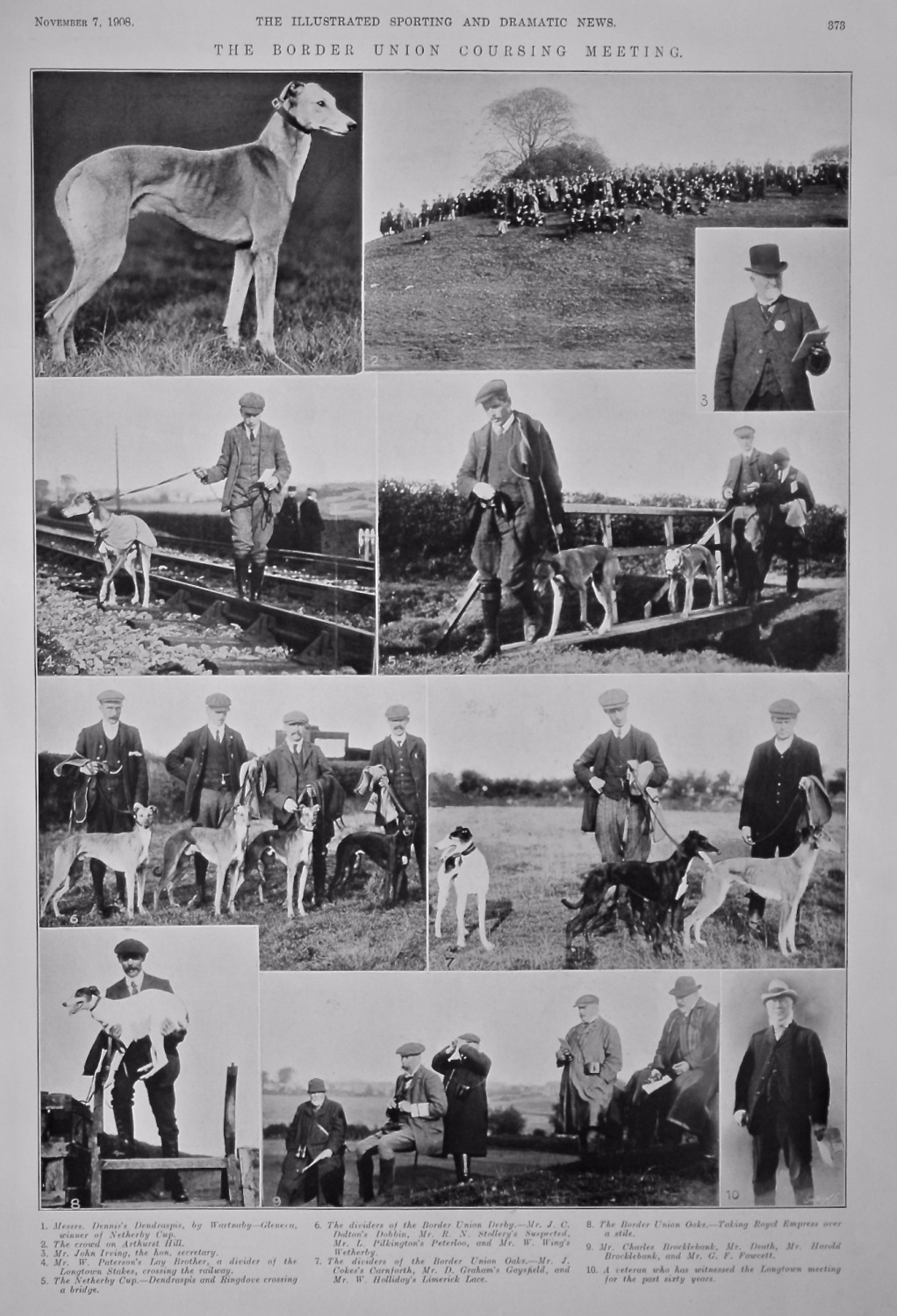 The Border Union Coursing Meeting.  1908.