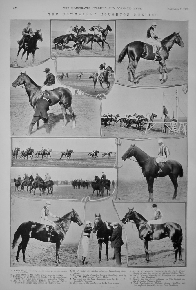 The Newmarket Houghton Meeting.  1908.
