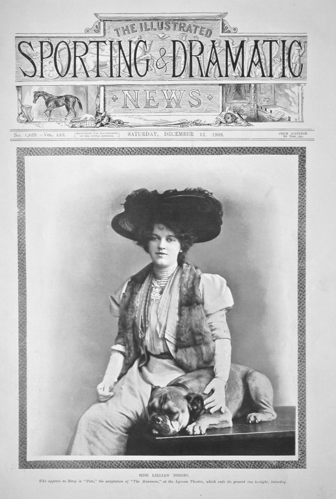 Miss Lillian Digges.  1908.