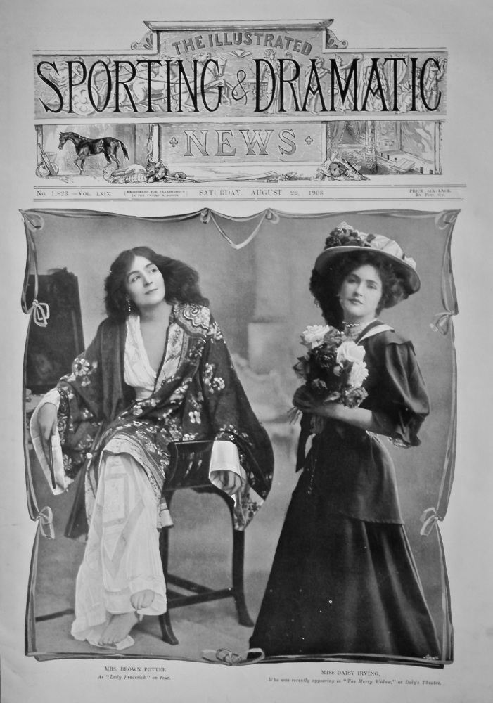 Mrs. Brown Potter.  &  Miss Daisy Irving.  1908.