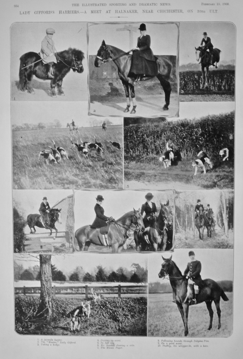 Lady Gifford's Harriers.- A Meet at Halnaker, near Chichester, on 30th ULT.