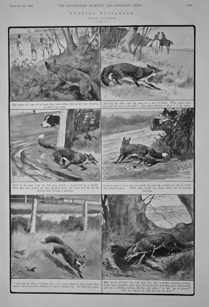 Hunting Nuisances. 1908.