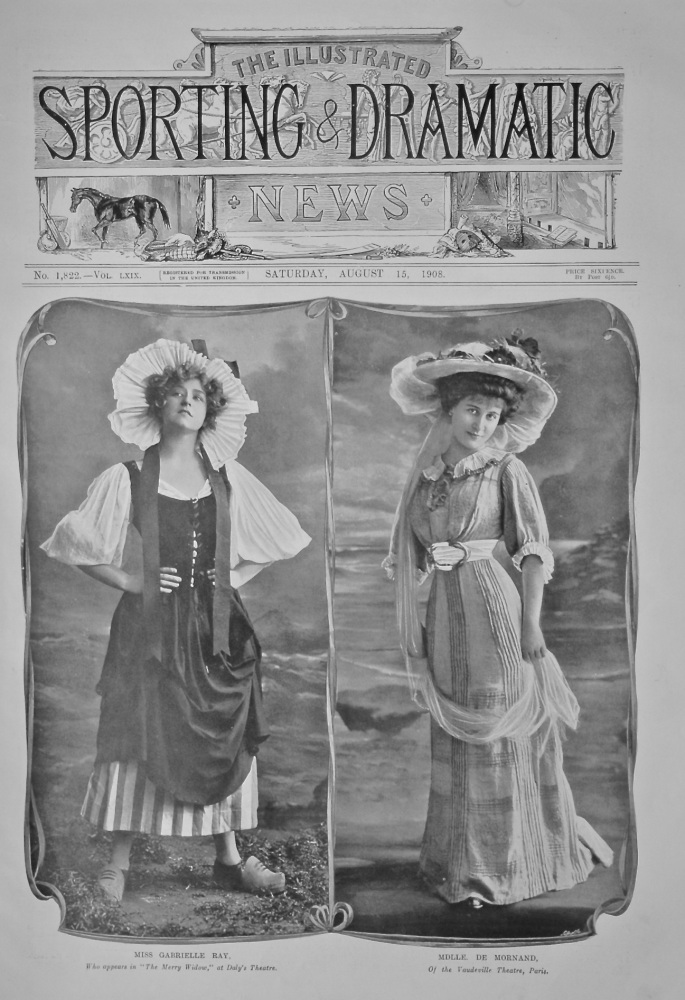 Mis Gabrielle Ray, & Mdlle. De Mornand.  1908.