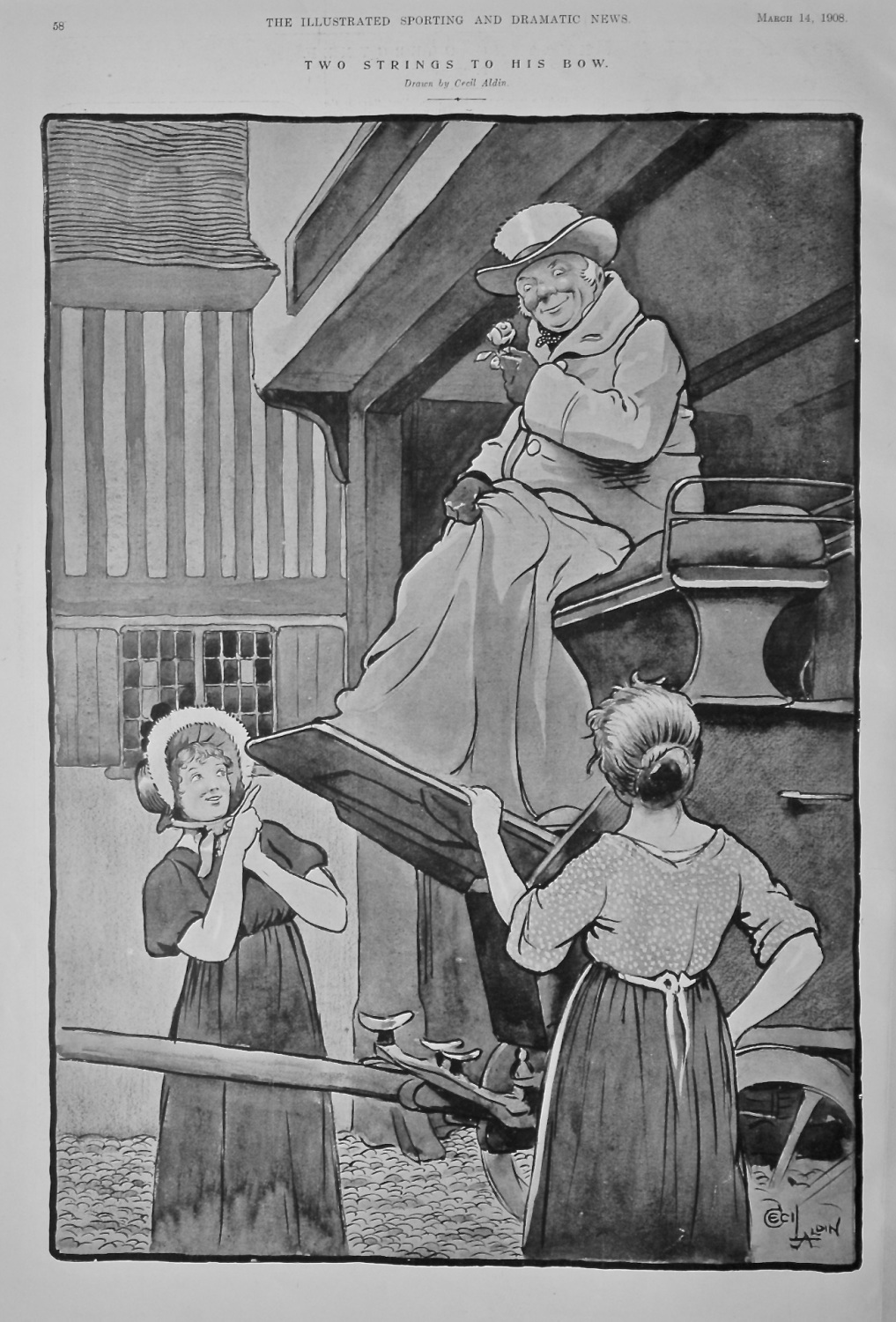 Two Strings to His Bow.  1908.