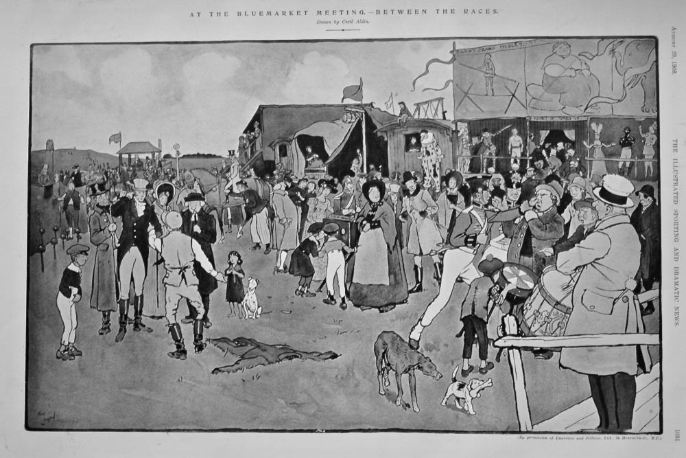 At the Bluemarket Meeting.- Between the Races.  1908.