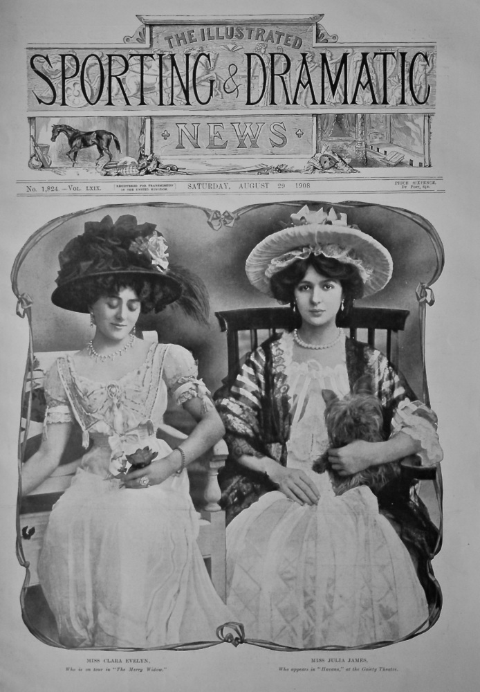 Miss Clara Evelyn.  &  Miss Julia James.  1908.
