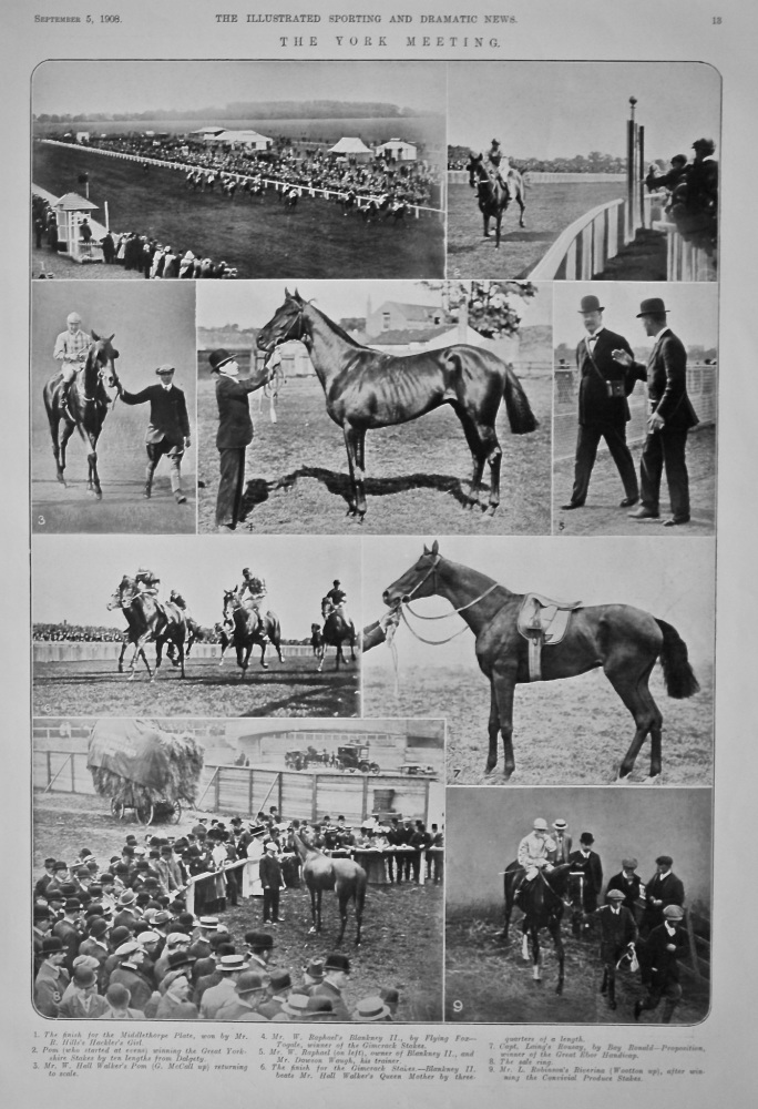 The York Meeting. (Horseracing) 1908.