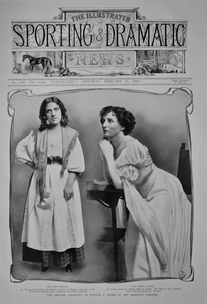 Miss Ruth Britton,  &  Miss Evelyn Milllard.  1908.