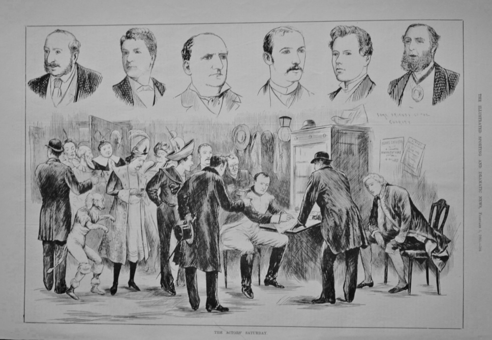 The Actors' Saturday.  (Collection for the  Actors Benevolent Fund at Drury Lane Theatre)  1883.
