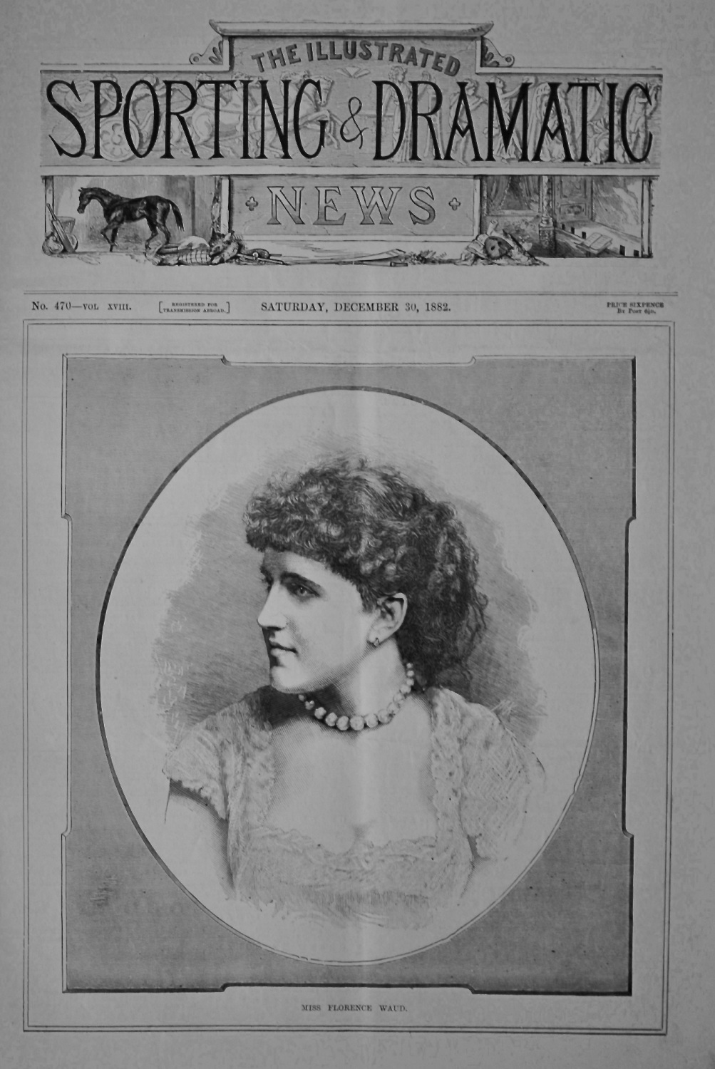Miss Florence Waud.  1882.