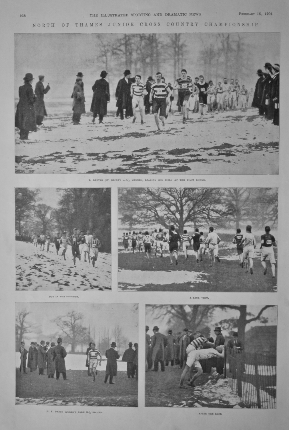 North of Thames Junior Cross Country Championship.  1901.