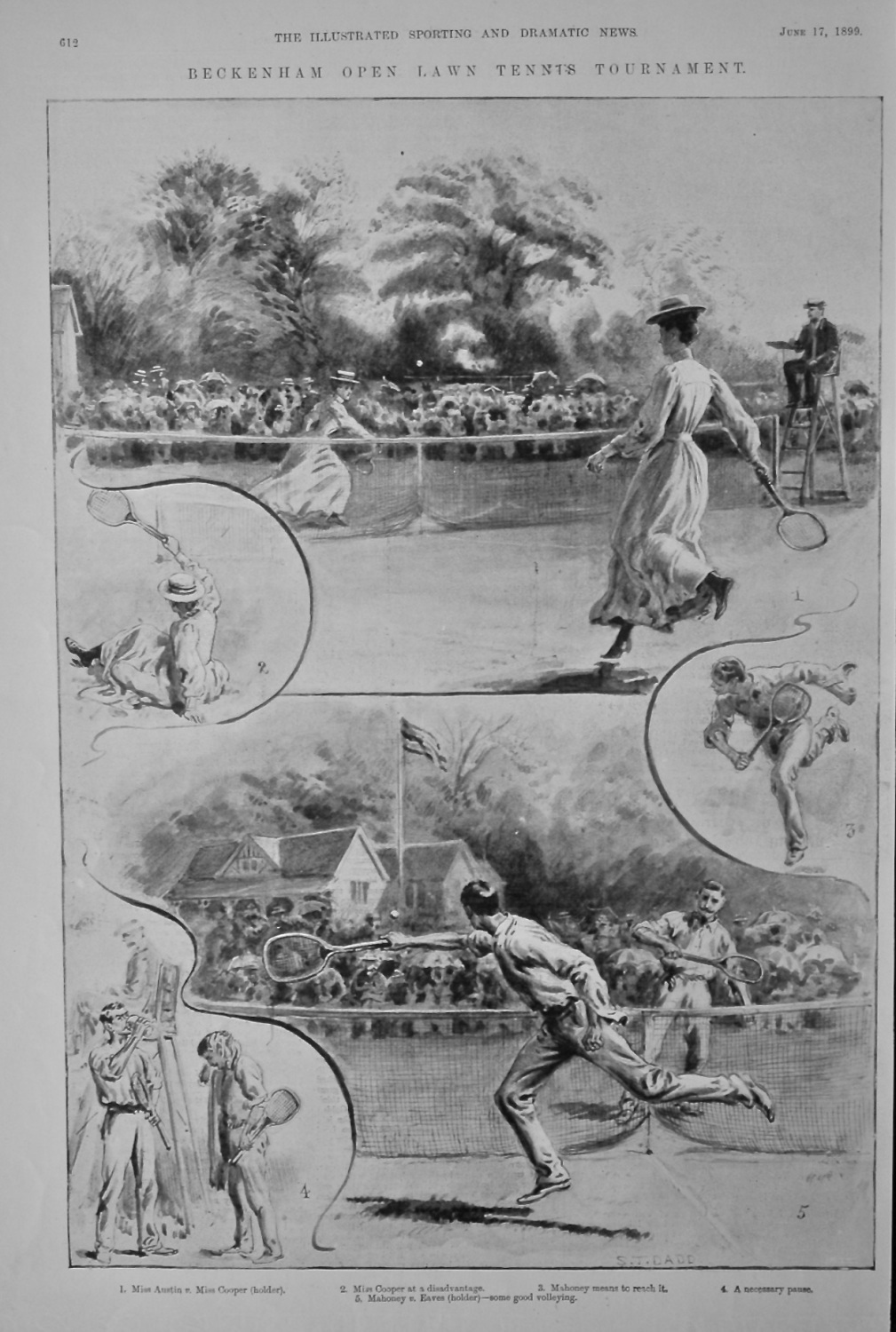 Beckenham Open Lawn Tennis Tournament.  1899.