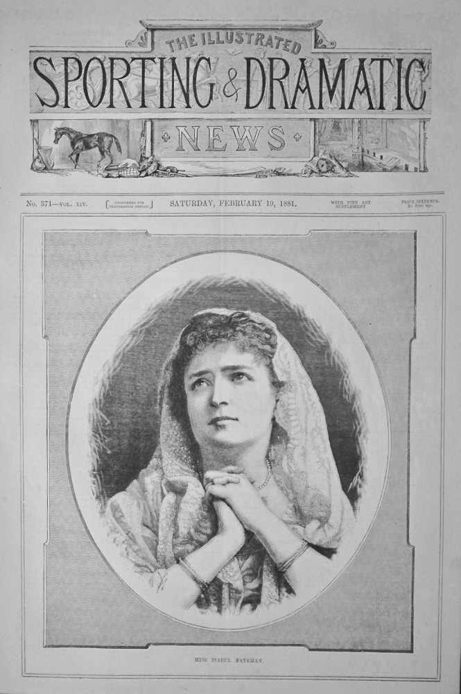 Miss Isabel Bateman.  1881.