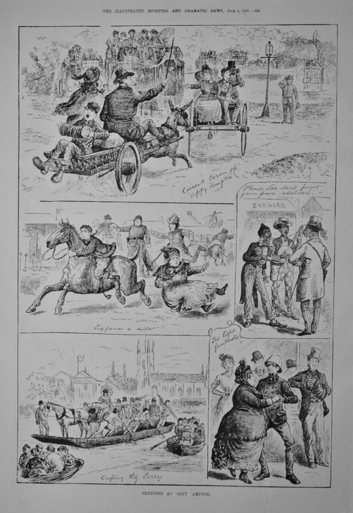 Sketches at 'Appy 'Ampton.  1881.