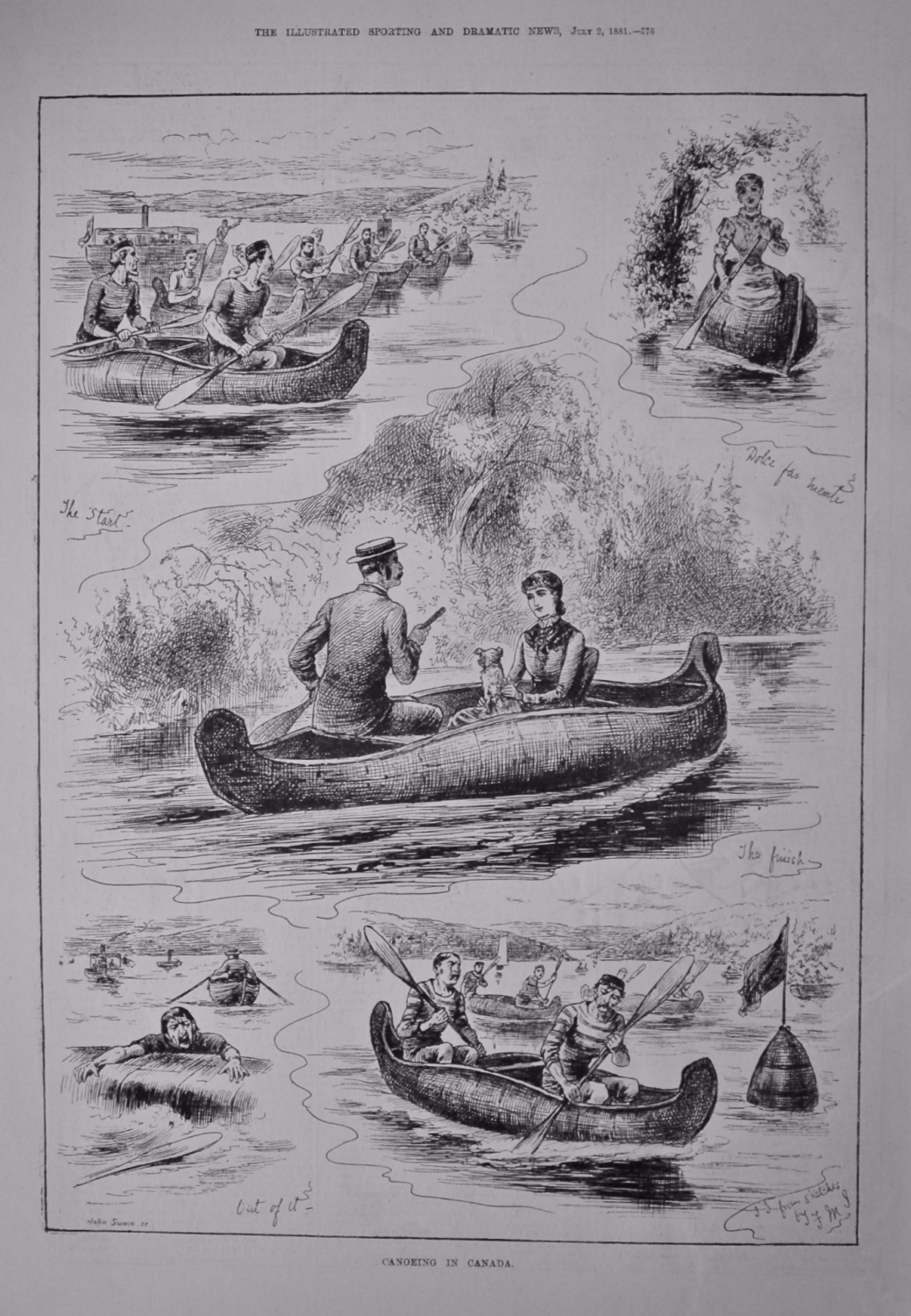 Canoeing in Canada.  1881.