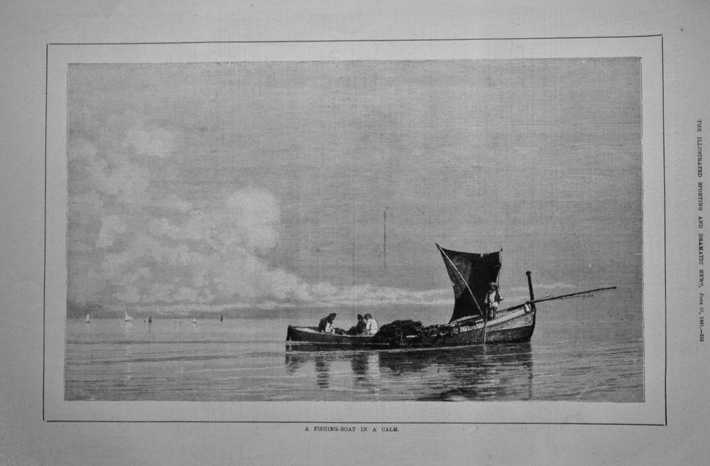 A Fishing-Boat in a Calm.  1881.