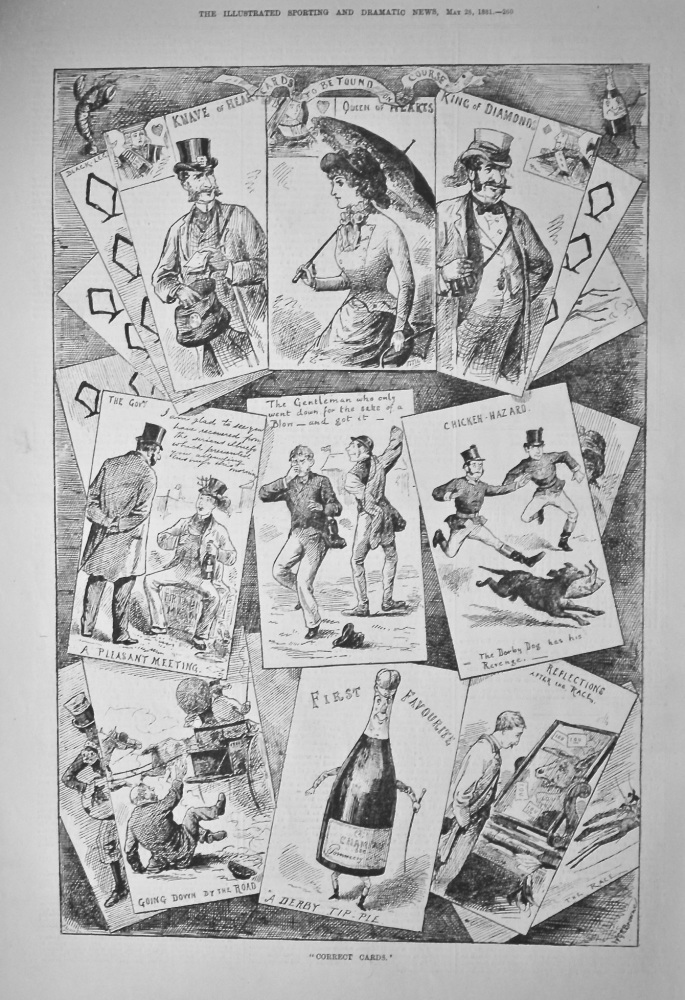 "Correct Cards.'   (The Derby)  1881.