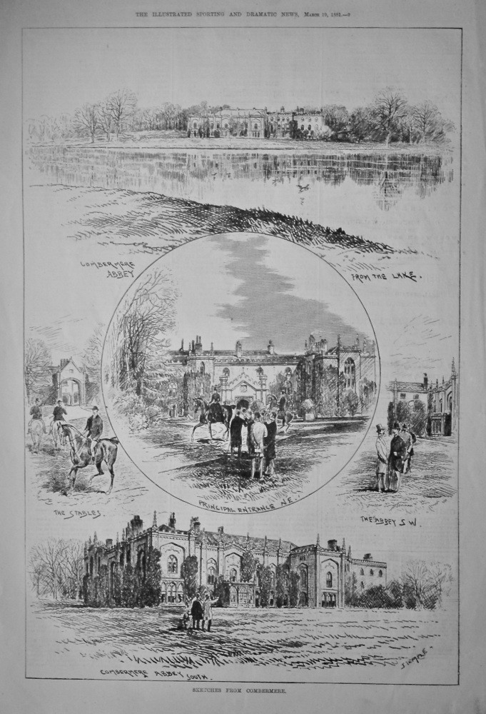 Sketches from Combermere.  1881.  (Abbey)