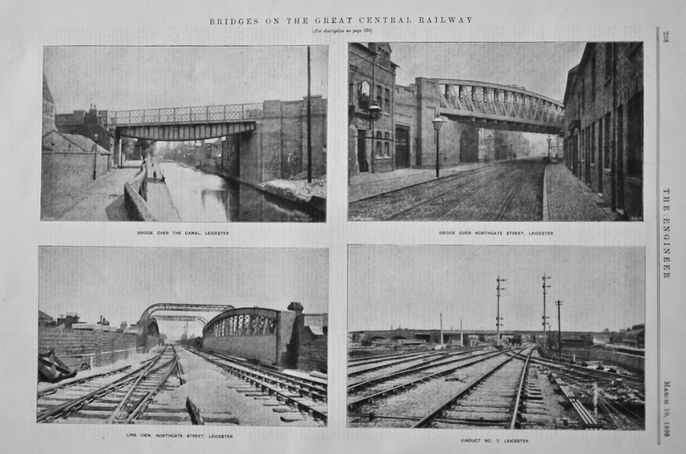 Bridges on the Great Central Railway..  1899.