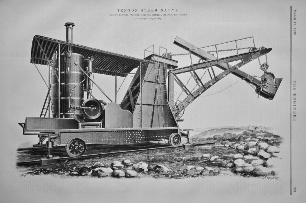 Ten-Ton Steam Navvy.  1899.