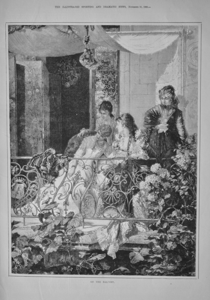 On the Balcony.  1880.