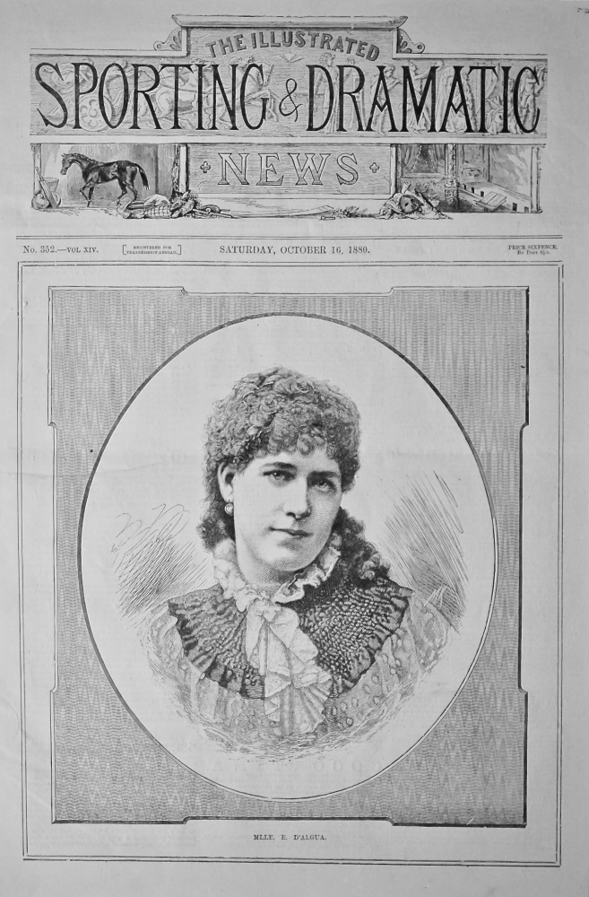 Mlle. E. D'Algua.  1880.