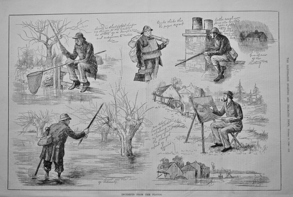 Incidents from the Floods.  1880.