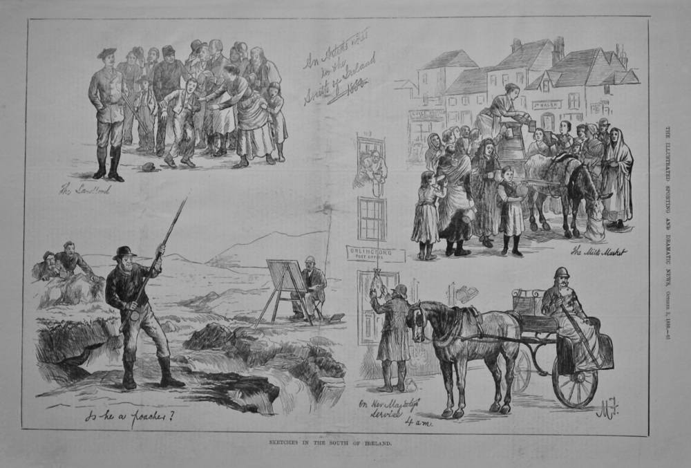 Sketches in the South of Ireland.  1880.