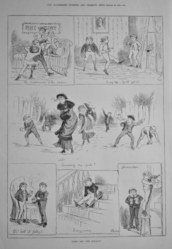 Home for the Holiday.  1881.