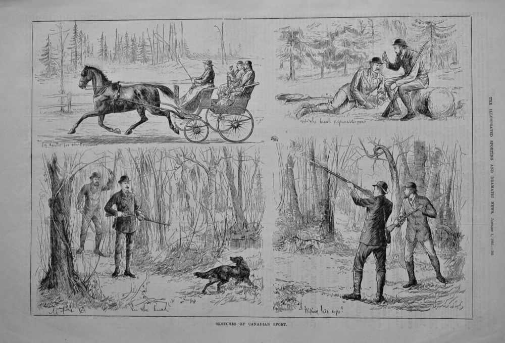Sketches of Canadian Sport.  1881.
