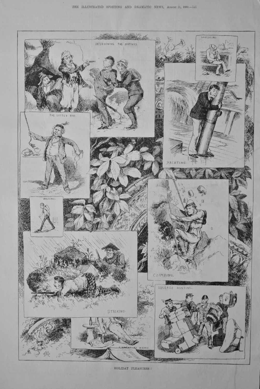 Holiday Pleasures !!.  1880.