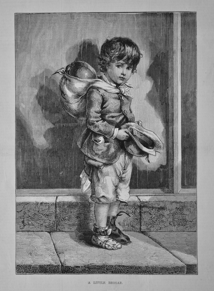 A Little Beggar.  1880.