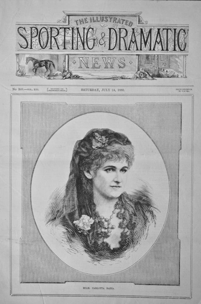 Mlle. Carlotta Badia.  1880.