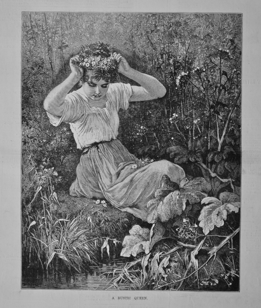 A Rustic Queen.  1880.