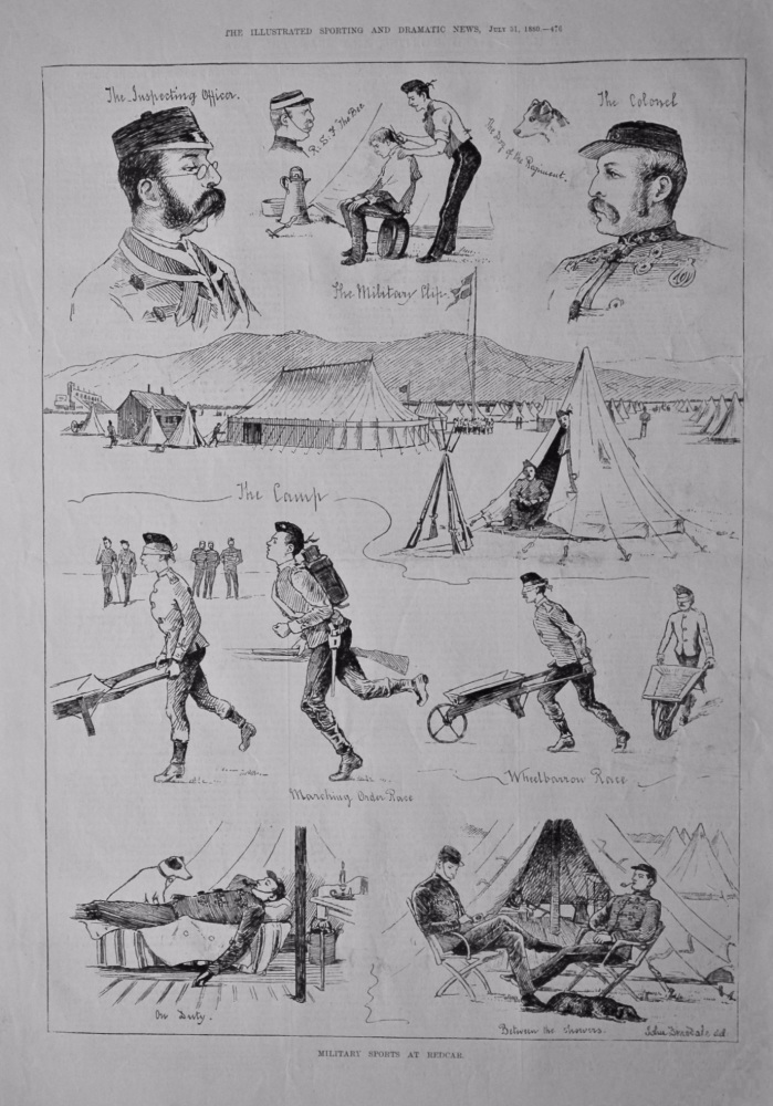 Military Sports at Redcar.  1880.