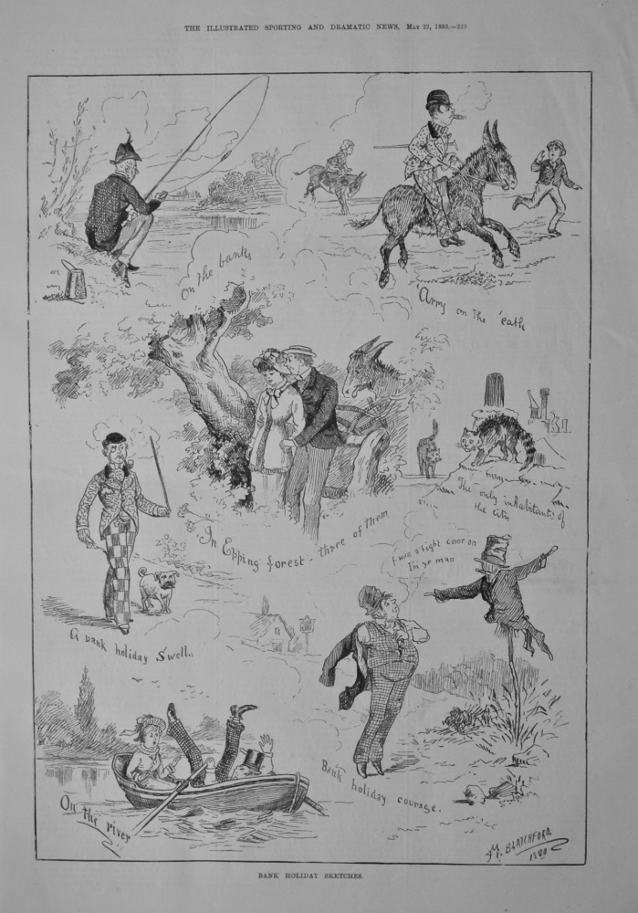 Bank Holiday Sketches.  1880.